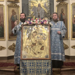Епископ Алексий совершил утреню с чтением акафиста Пресвятой Богородице | Московский Данилов монастырь