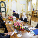 Святейший Патриарх Кирилл встретился с делегацией Всемирного совета церквей | Московский Данилов монастырь