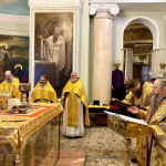 В день памяти Собора Московских святителей епископ Алексий совершил Божественную Литургию в Даниловом монастыре | Московский Данилов монастырь