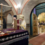 В Лазареву субботу епископ Алексий совершил Божественную Литургию в Даниловом монастыре | Московский Данилов монастырь