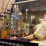 В Лазареву субботу епископ Алексий совершил Божественную Литургию в Даниловом монастыре | Московский Данилов монастырь