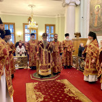 В праздник Изнесения Честных Древ Животворящего Креста Господня Епископ Алексий совершил Божественную Литургию в Даниловом монастыре | Московский Данилов монастырь