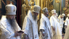 Епископ Алексий принял участие в заупокойной литургии в Успенском соборе города Владимира
