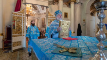 В Даниловом монастыре совершили богослужения 12-й Недели по Пятидесятнице