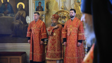 Торжественное богослужение в Неделю 5-ю по Пасхе, день памяти святителя Алексия Московского