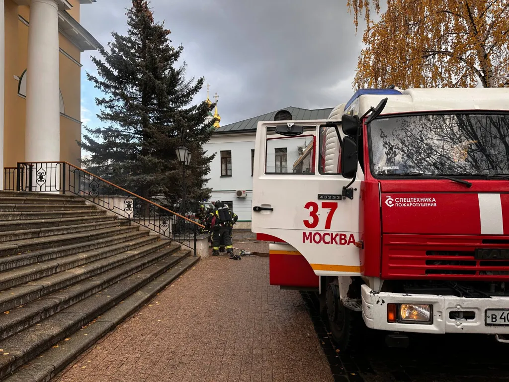 В Даниловом монастыре были проведены пожарно-тактические учения