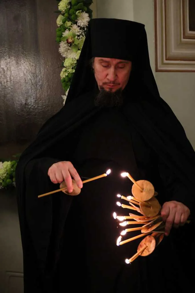 В Неделю сыропустную, день памяти благоверного князя Даниила Московского, Святейший Патриарх Кирилл совершил Литургию в Даниловом ставропигиальном монастыре