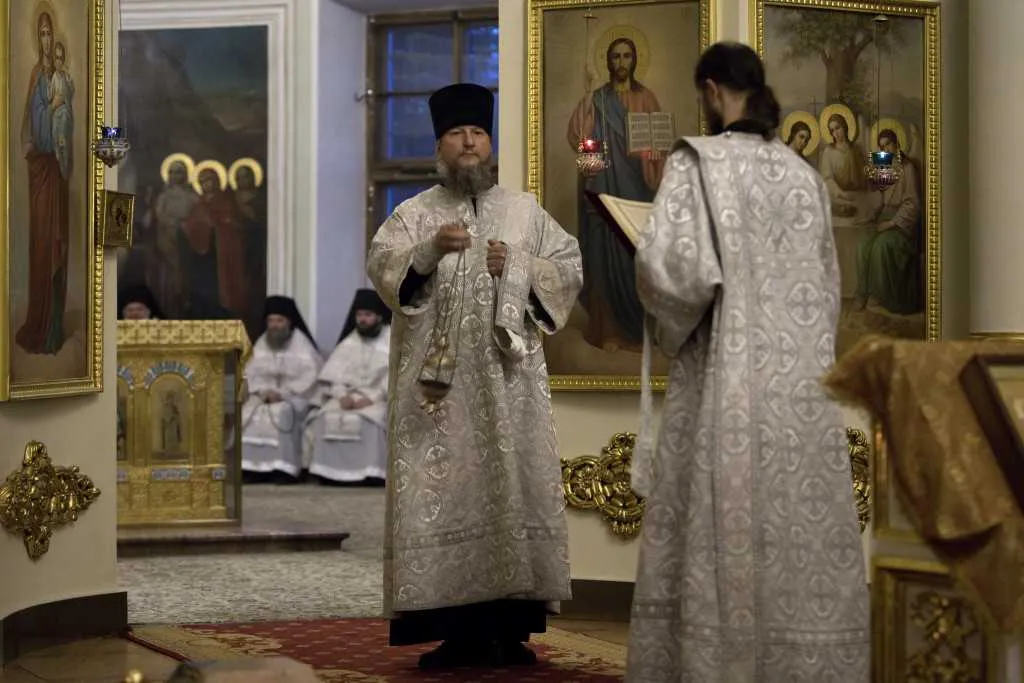 В Даниловом монастыре состоялось отпевание новопреставленного иеромонаха Луки (Филатова)