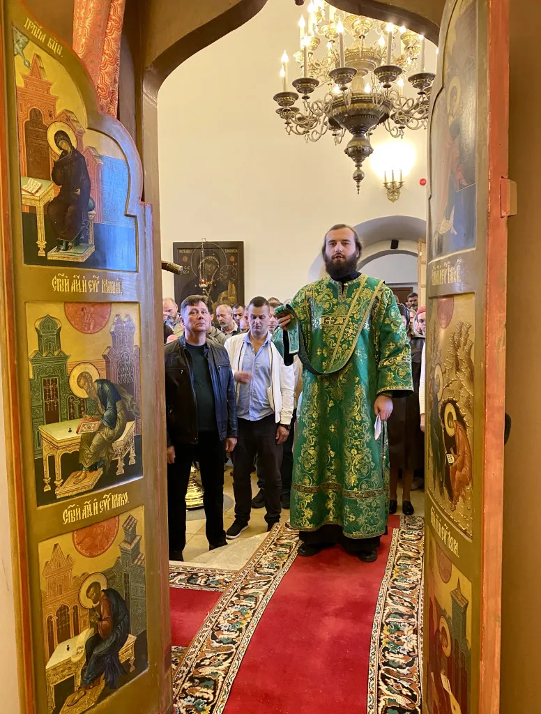 В день памяти преп. Симеона Столпника епископ Алексий совершил Божественную Литургию в Даниловом монастыре