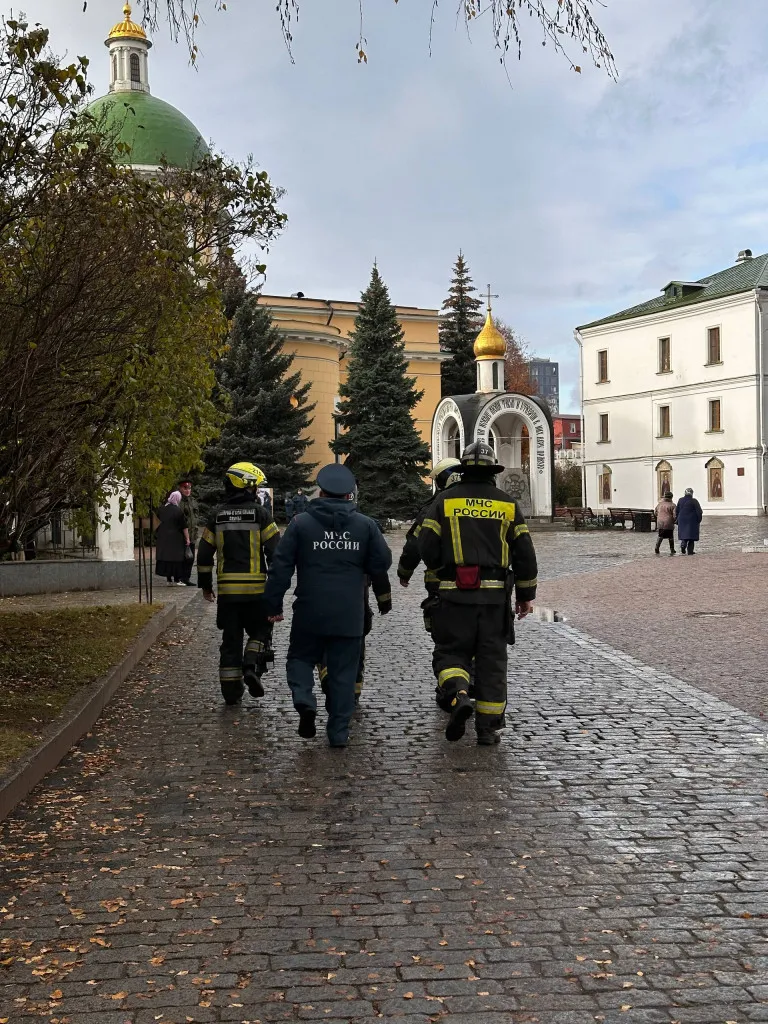 В Даниловом монастыре были проведены пожарно-тактические учения