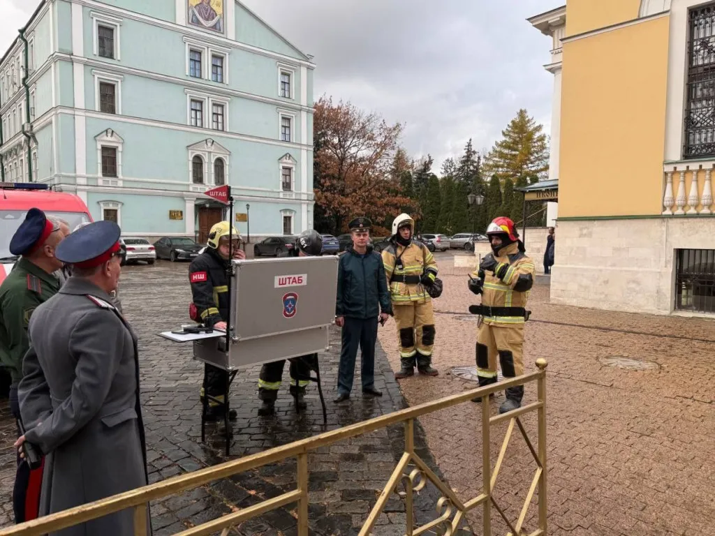 В Даниловом монастыре были проведены пожарно-тактические учения