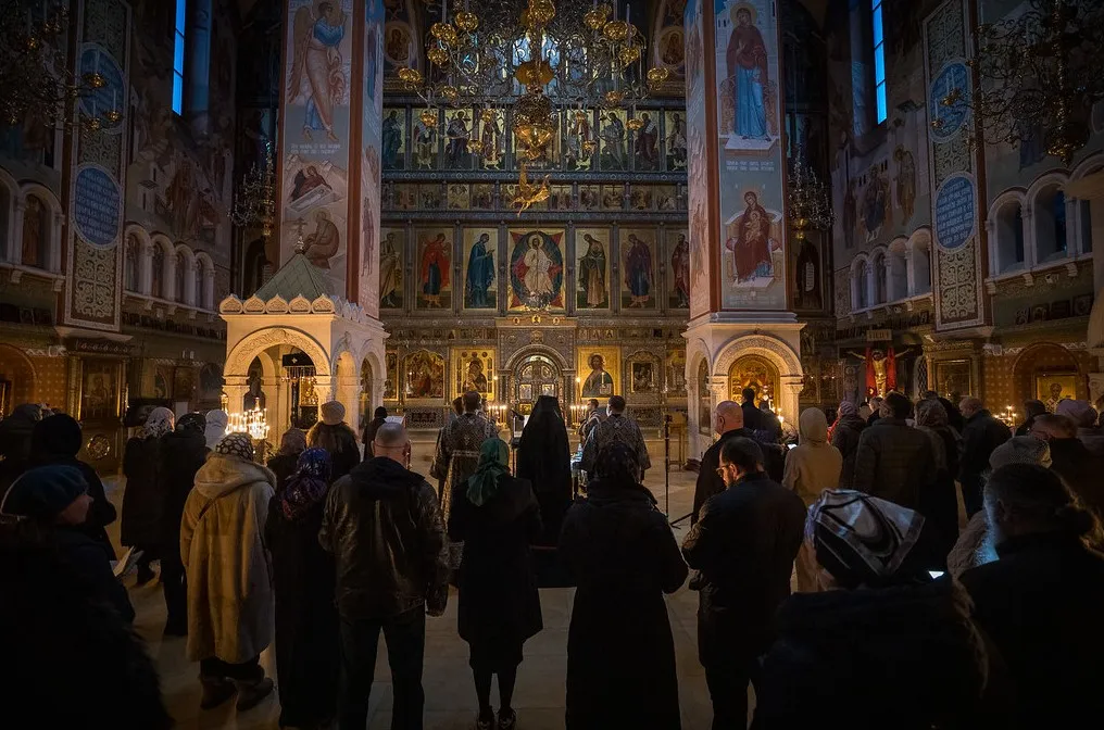 Во вторник первой седмицы Великого поста епископ Алексий совершил чтение Великого канона преп. Андрея Критского в Зачатьевском монастыре