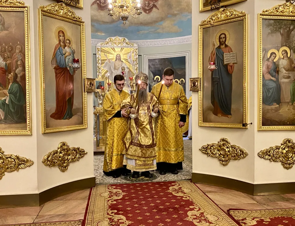 В праздник Обрезания Господня епископ Алексий совершил Божественную Литургию в Даниловом монастыре