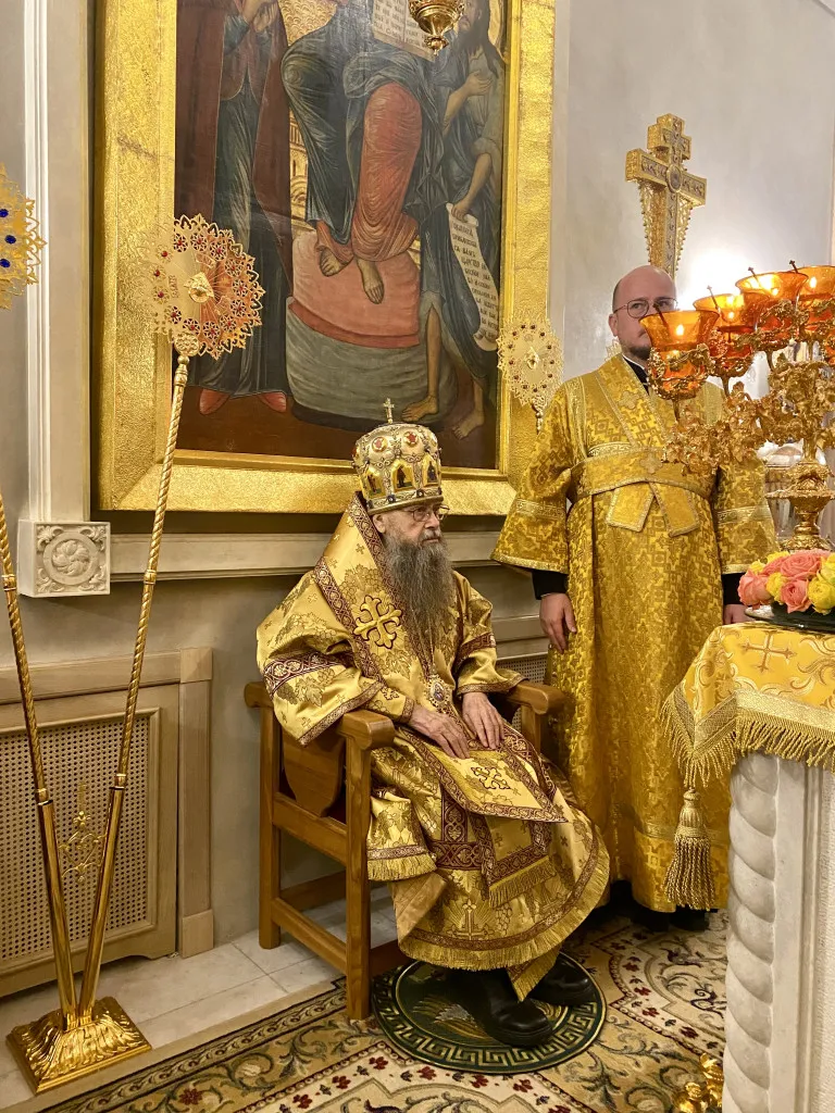 Епископ Алексий возглавил престольный праздник в Патриаршей резиденции в Даниловом монастыре