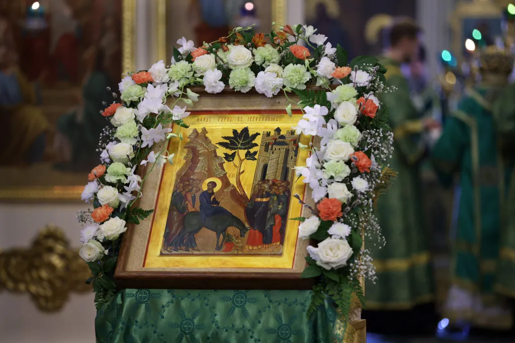 В праздник Входа Господня в Иерусалим в обители князя Даниила прошли торжественные богослужения