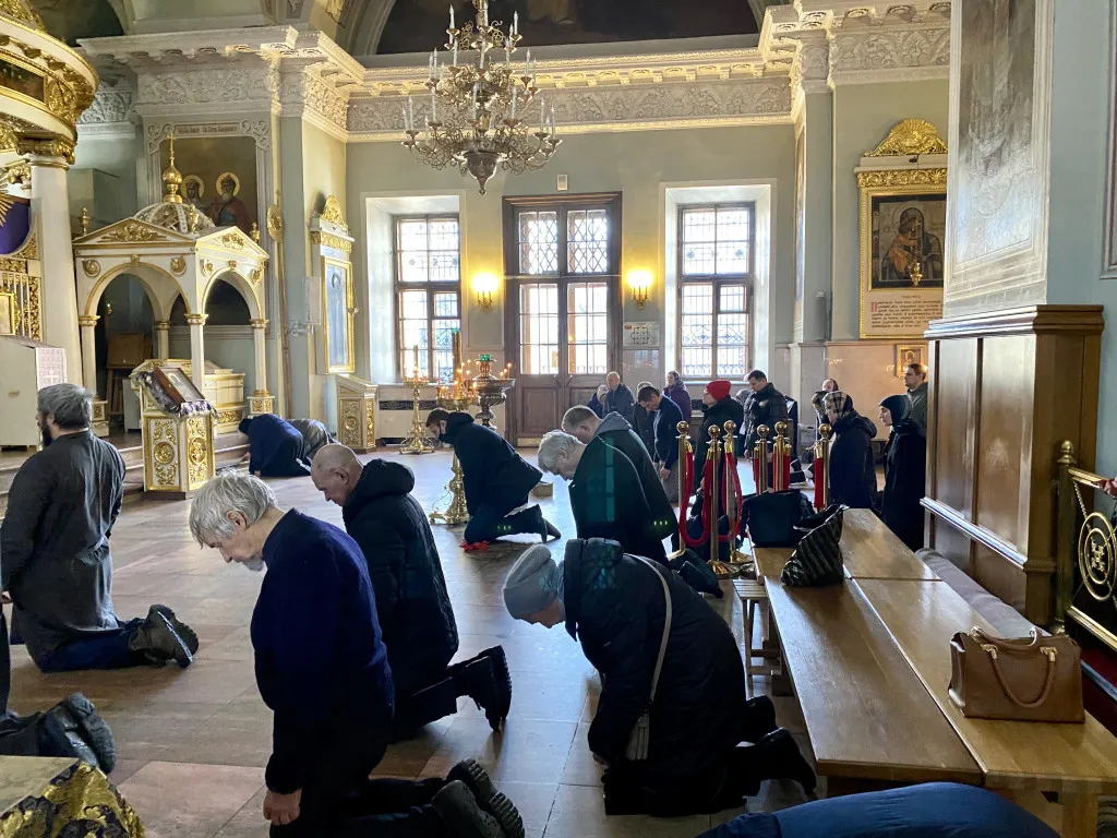 Литургия Преждеосвященных Даров в Даниловой обители в пятницу первой седмицы Великого поста