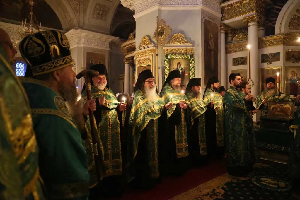 В Неделю сыропустную, день памяти благоверного князя Даниила Московского, Святейший Патриарх Кирилл совершил Литургию в Даниловом ставропигиальном монастыре