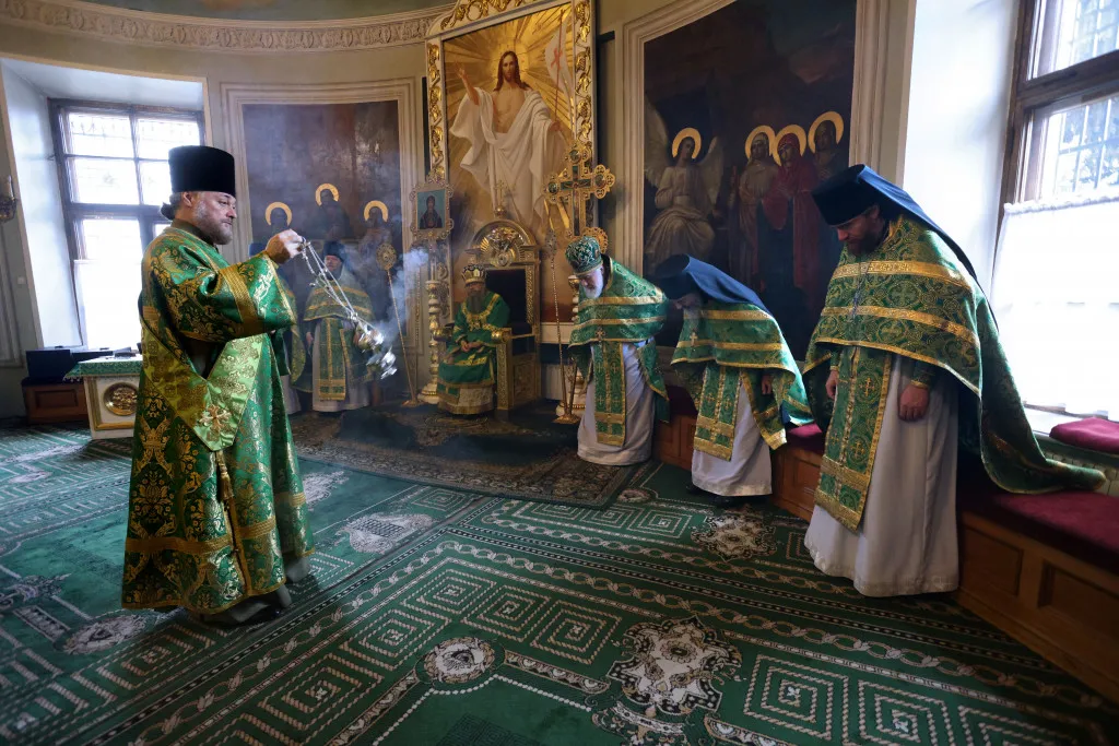 В праздник Входа Господня в Иерусалим в обители князя Даниила прошли торжественные богослужения