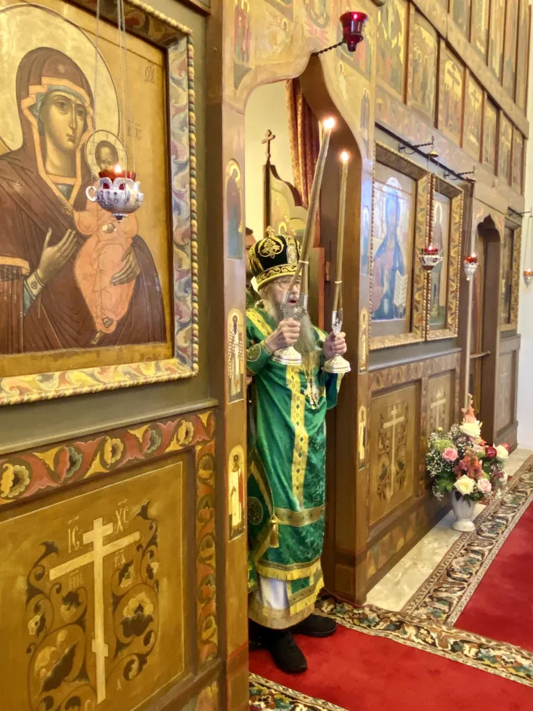 В день памяти преп. Симеона Столпника епископ Алексий совершил Божественную Литургию в Даниловом монастыре