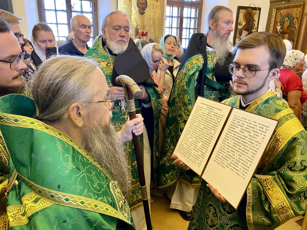 В день памяти преп. Симеона Столпника епископ Алексий совершил Божественную Литургию в Даниловом монастыре