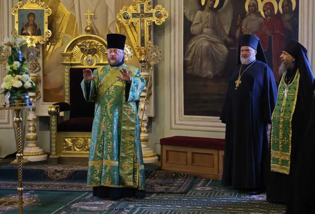 В Неделю сыропустную, день памяти благоверного князя Даниила Московского, Святейший Патриарх Кирилл совершил Литургию в Даниловом ставропигиальном монастыре