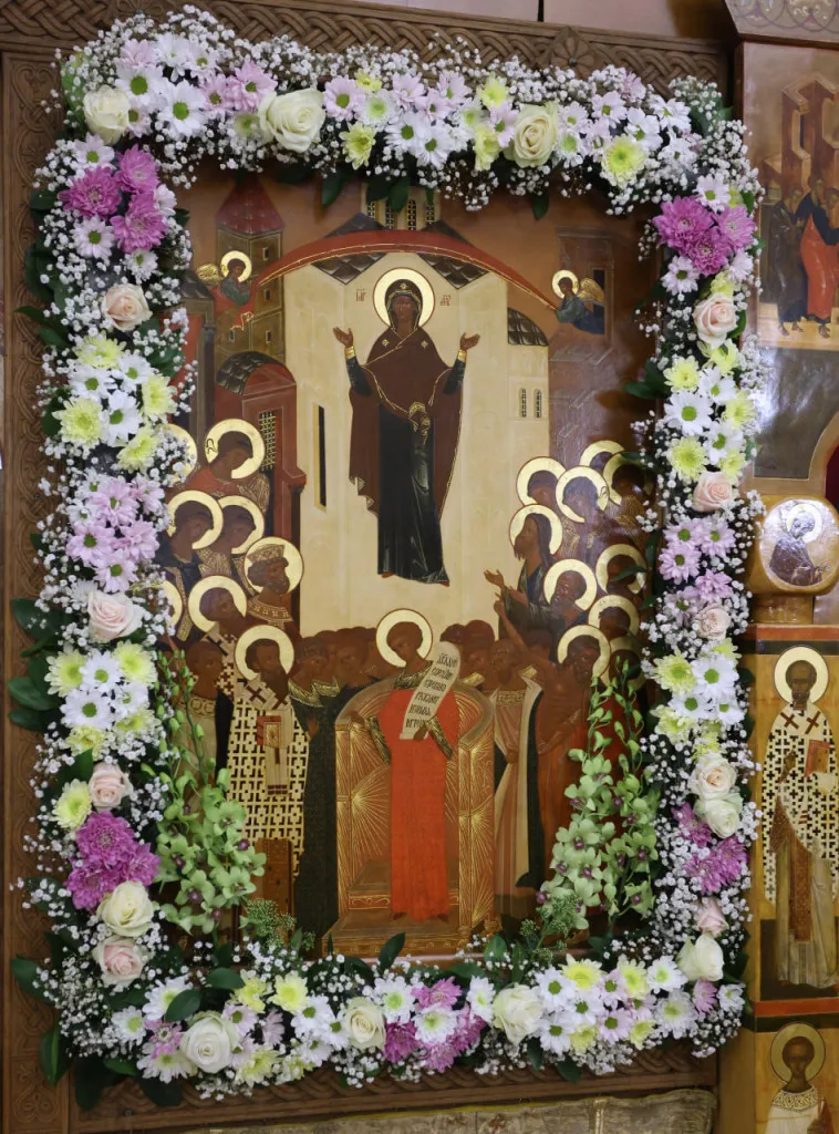 В Даниловом монастыре прошли торжественные богослужения праздника Покрова Божией Матери