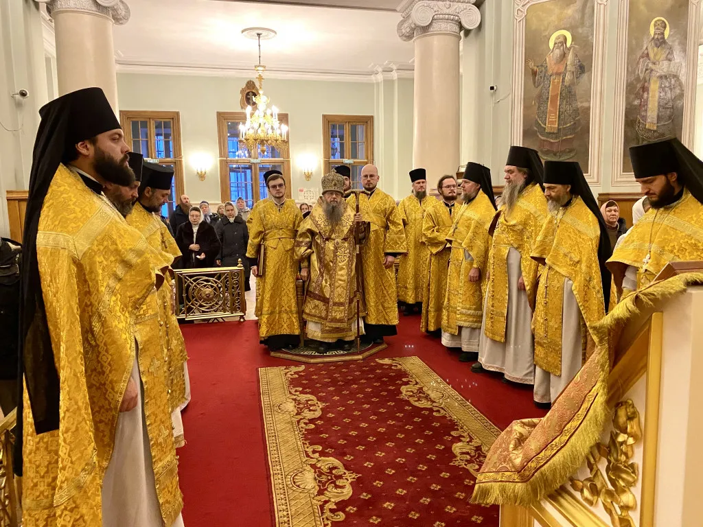 В праздник Обрезания Господня епископ Алексий совершил Божественную Литургию в Даниловом монастыре