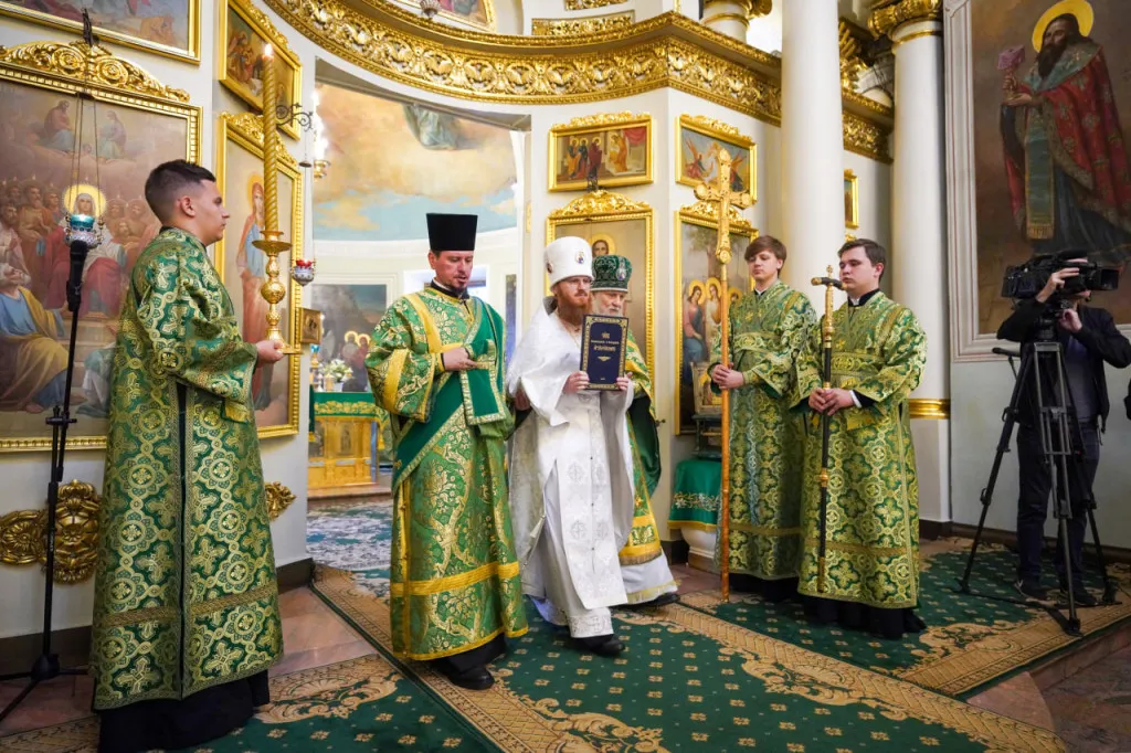 Святейший Патриарх Кирилл возглавил престольные торжества в Даниловом монастыре и совершил пресвитерскую хиротонию насельника обители