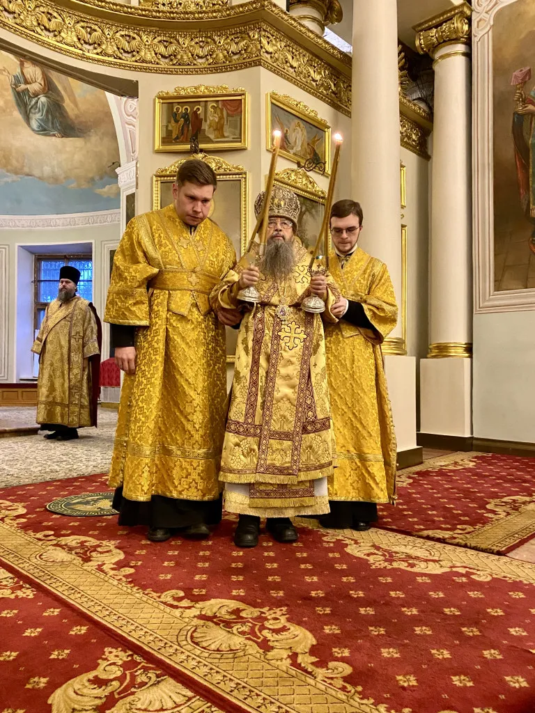В праздник Обрезания Господня епископ Алексий совершил Божественную Литургию в Даниловом монастыре