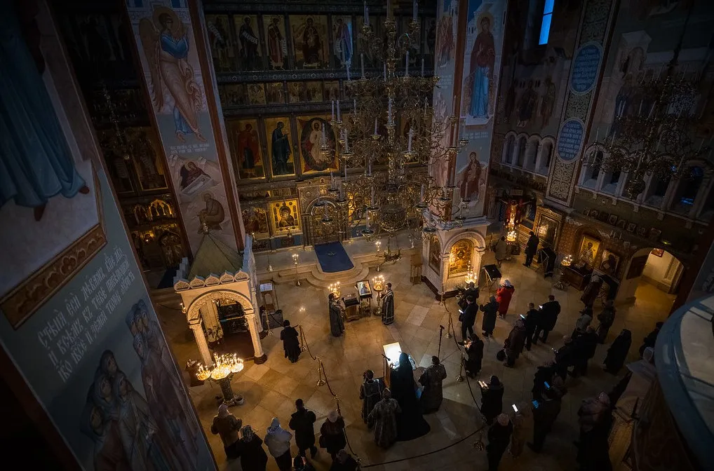 Во вторник первой седмицы Великого поста епископ Алексий совершил чтение Великого канона преп. Андрея Критского в Зачатьевском монастыре