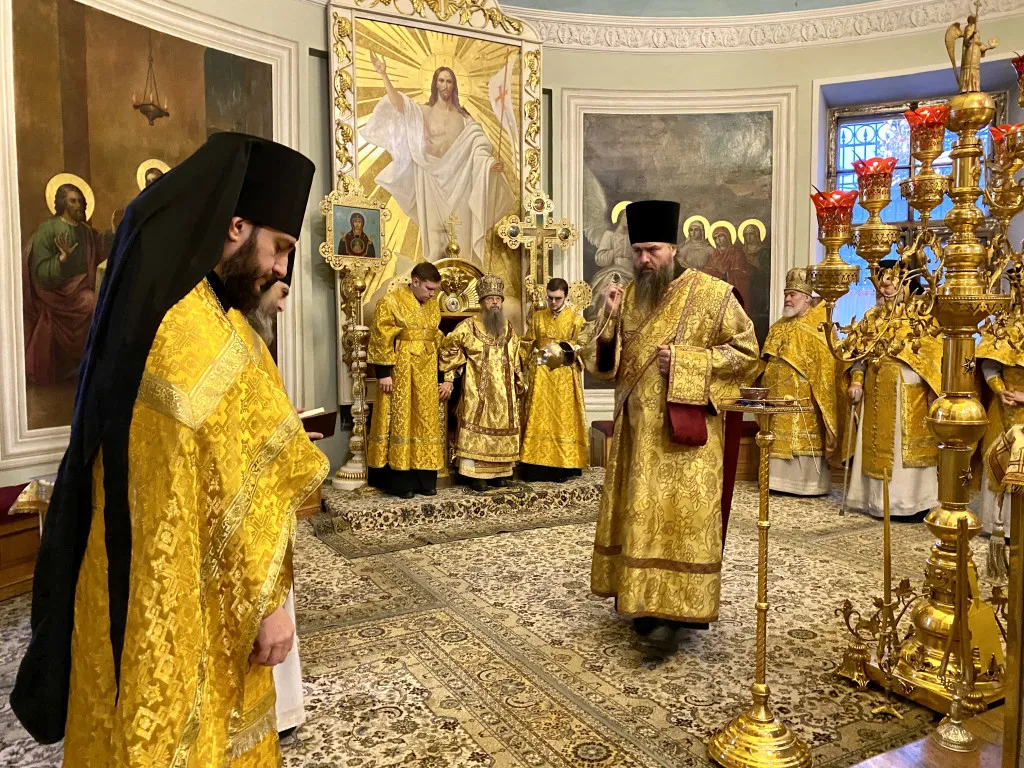 В праздник Обрезания Господня епископ Алексий совершил Божественную Литургию в Даниловом монастыре