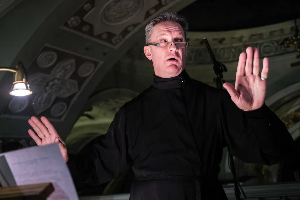 В среду первой седмицы Великого поста Святейший Патриарх Кирилл совершил повечерие с чтением Великого канона прп. Андрея Критского в Даниловом монастыре