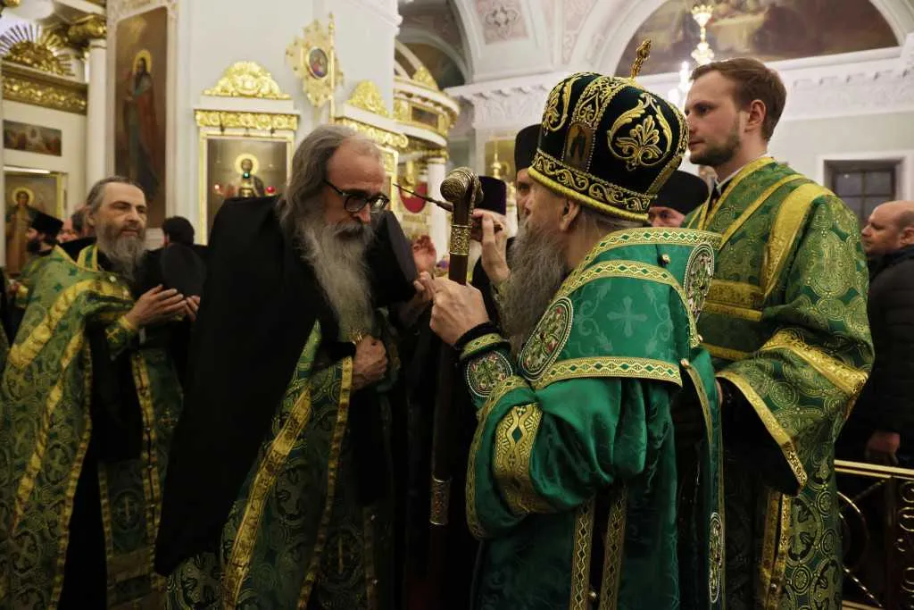 В Неделю сыропустную, день памяти благоверного князя Даниила Московского, Святейший Патриарх Кирилл совершил Литургию в Даниловом ставропигиальном монастыре