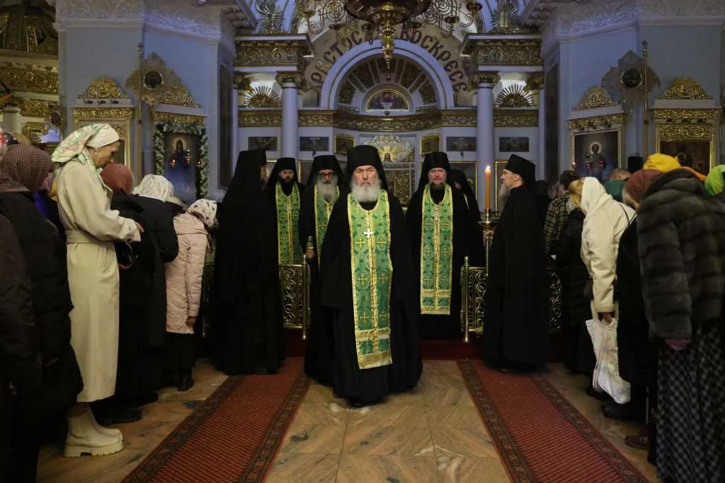 В Неделю сыропустную, день памяти благоверного князя Даниила Московского, Святейший Патриарх Кирилл совершил Литургию в Даниловом ставропигиальном монастыре