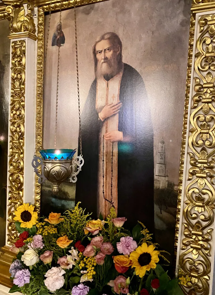 В день памяти преподобного Серафима Саровского епископ Алексий совершил Литургию в Даниловом монастыре