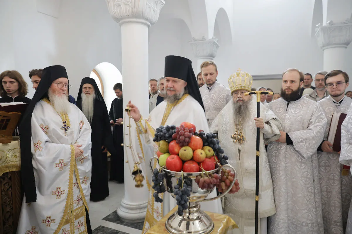 Епископ Алексий возглавил престольные торжества в Свято-Преображенском скиту Данилова монастыря