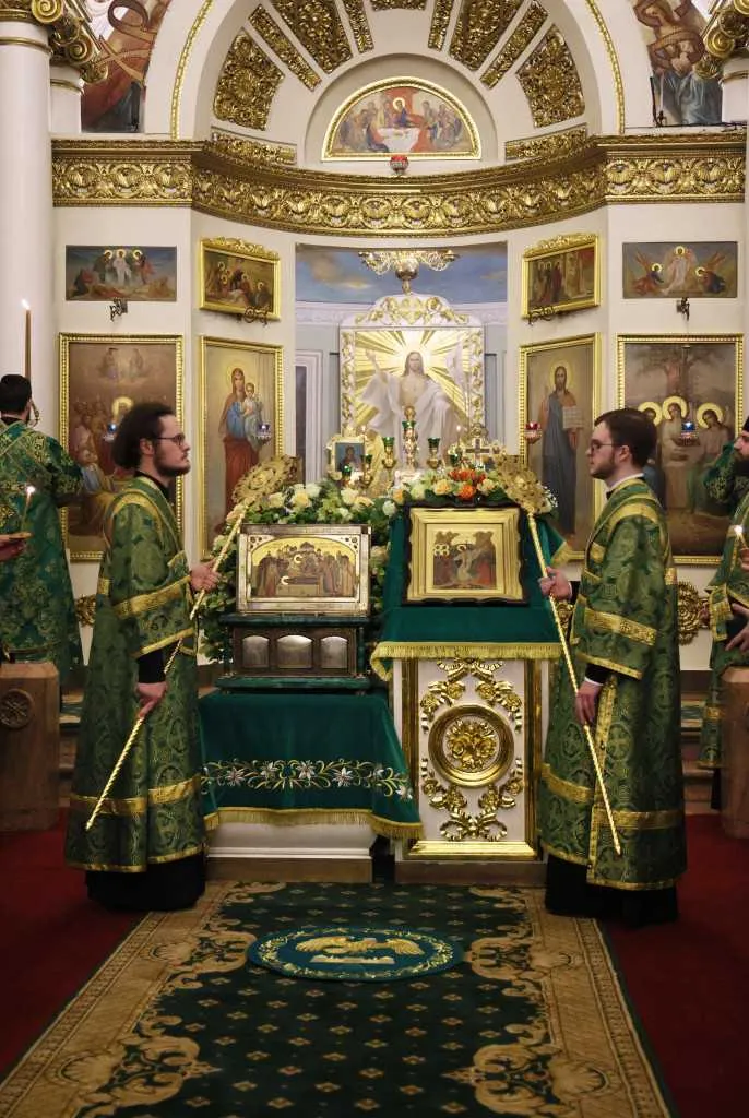 В Неделю сыропустную, день памяти благоверного князя Даниила Московского, Святейший Патриарх Кирилл совершил Литургию в Даниловом ставропигиальном монастыре