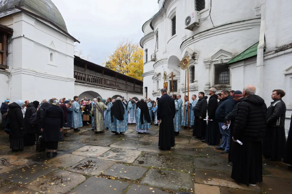 В Даниловом монастыре прошли торжественные богослужения праздника Покрова Божией Матери