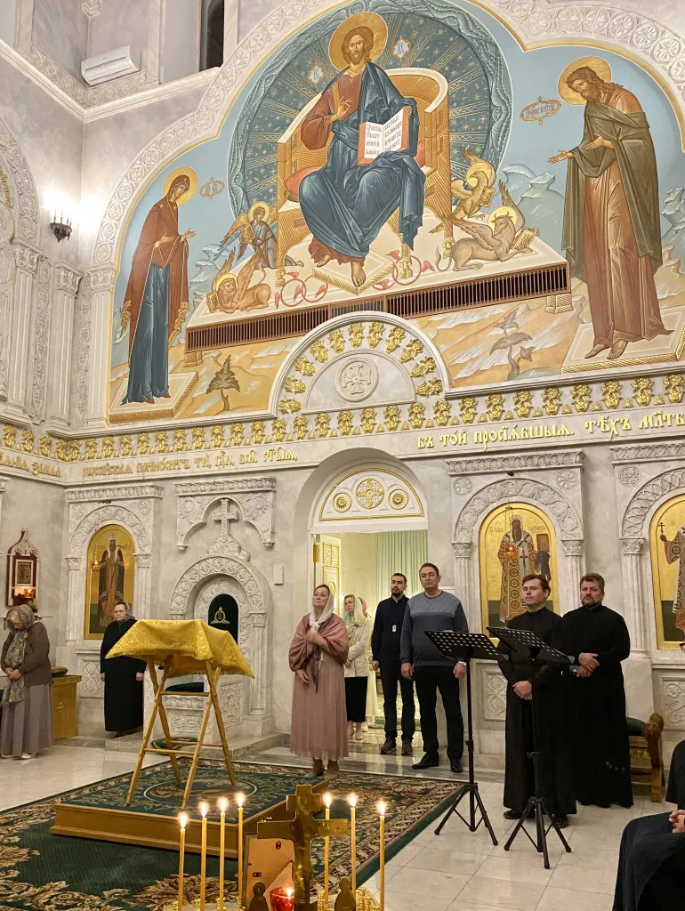 Епископ Алексий возглавил престольный праздник в Патриаршей резиденции в Даниловом монастыре