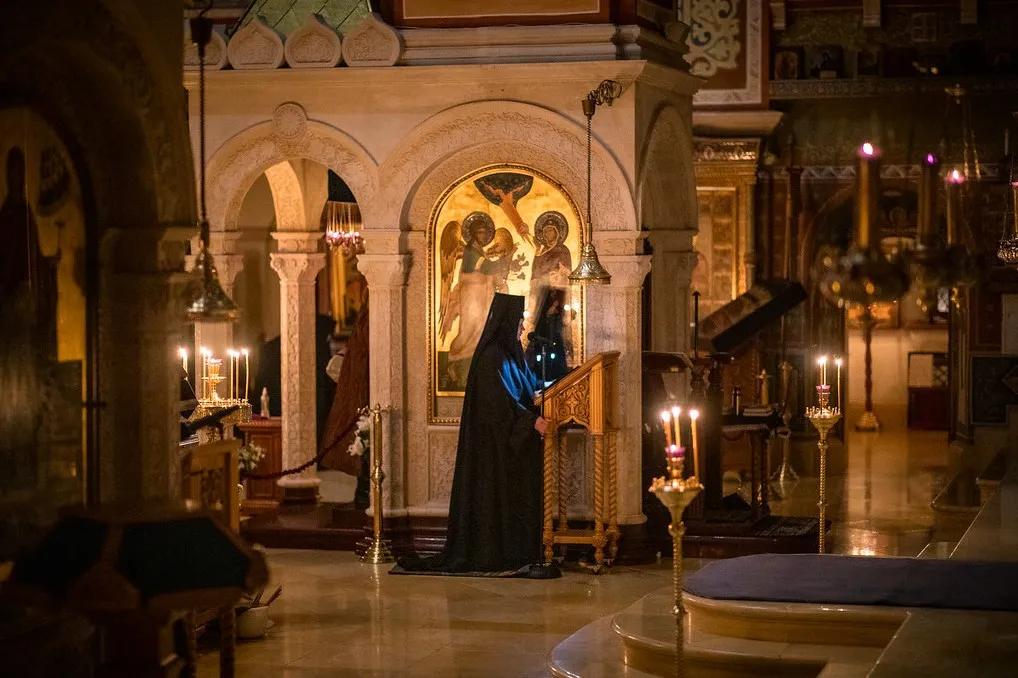 Во вторник первой седмицы Великого поста епископ Алексий совершил чтение Великого канона преп. Андрея Критского в Зачатьевском монастыре