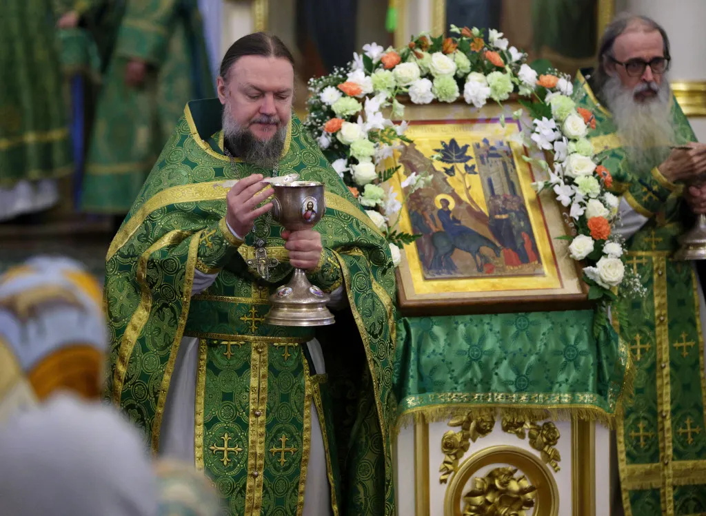 В праздник Входа Господня в Иерусалим в обители князя Даниила прошли торжественные богослужения