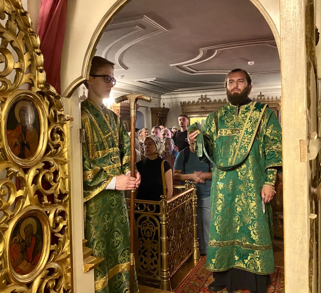 В день памяти преподобного Серафима Саровского епископ Алексий совершил Литургию в Даниловом монастыре