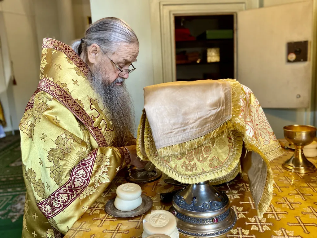 Божественная Литургия в Троицком соборе в Неделю 8-ю по Пятидесятнице