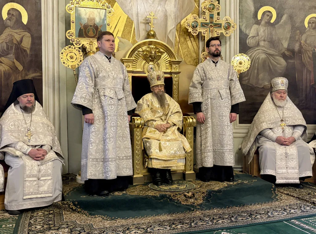 В Неделю 31-ю по Пятидесятнице, по Рождестве Христовом, епископ Алексий совершил Божественную Литургию в Даниловой обители