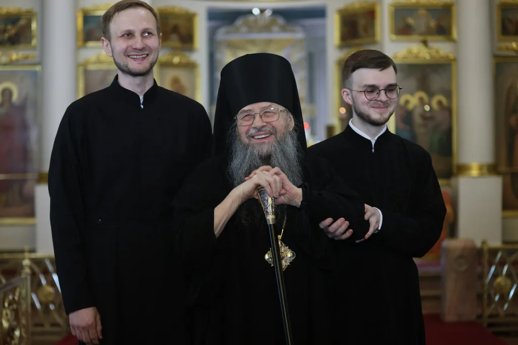 Сотрудники Даниловой обители поздравили епископа Алексия с Пасхой Христовой