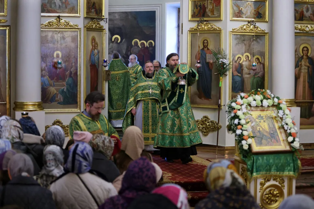 В праздник Входа Господня в Иерусалим в обители князя Даниила прошли торжественные богослужения