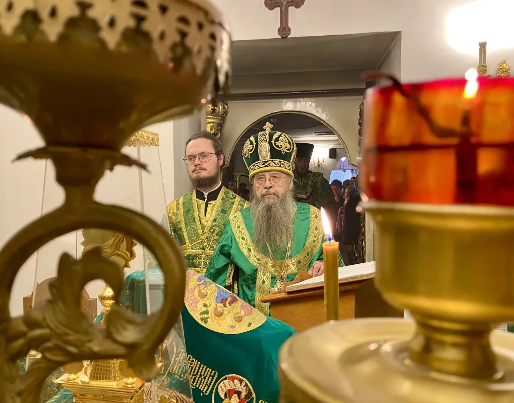 В день памяти преподобного Серафима Саровского епископ Алексий совершил Литургию в Даниловом монастыре