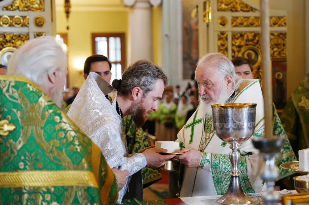 Святейший Патриарх Кирилл возглавил престольные торжества в Даниловом монастыре и совершил пресвитерскую хиротонию насельника обители