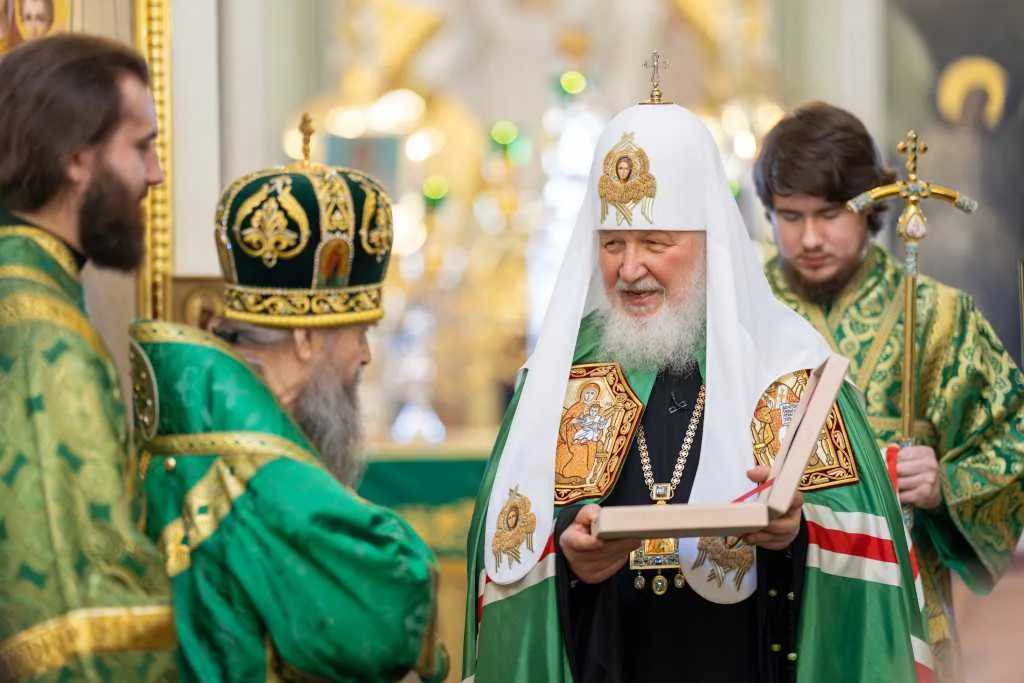 В Неделю сыропустную, день памяти благоверного князя Даниила Московского, Святейший Патриарх Кирилл совершил Литургию в Даниловом ставропигиальном монастыре