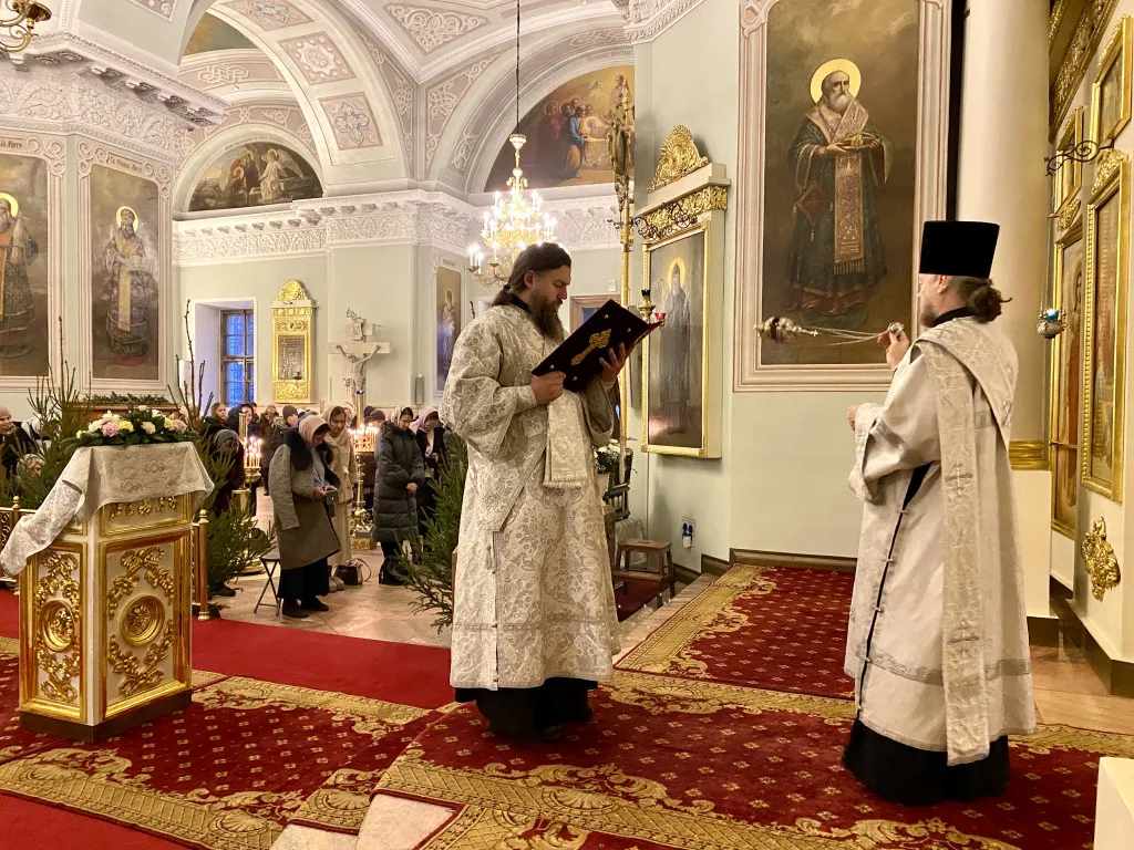 В Даниловой обители прошли торжественные богослужения Навечерия Рождества Христова